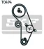 Комплект ГРМ (ремінь + ролик) MITSUBISHI CARISMA, COLT V, LANCER VI, MIRAGE V 1.6 05.95-06.06 SKF VKMA 95623 (фото 1)