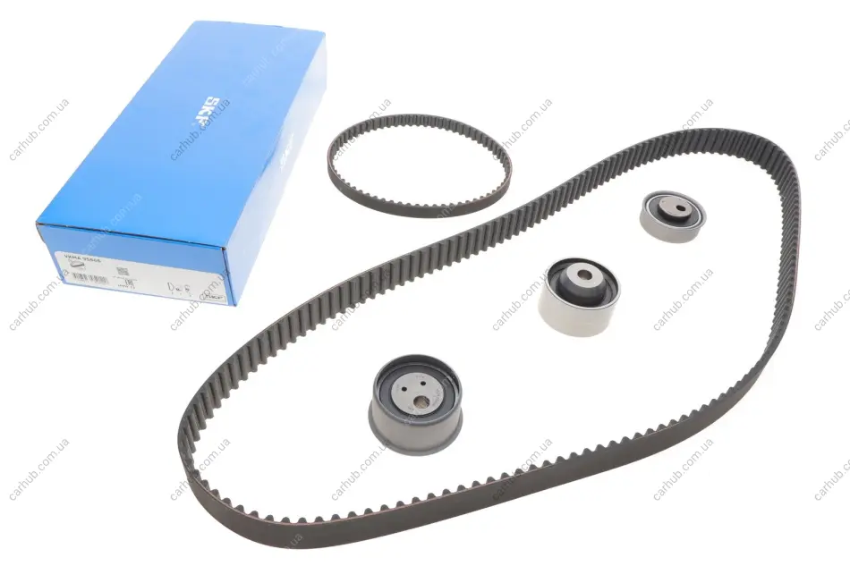 Комплект ГРМ (ремінь + ролик) KIA CARENS I, JOICE MITSUBISHI ECLIPSE II, LANCER CARGO, LANCER VII, OUTLANDER I 2.0 12.95-12.13 SKF VKMA 95666 (фото 1)