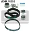 Комплект ГРМ (ремінь + ролик) HYUNDAI HIGHWAY, SANTA FÉ I, SONATA IV, SONATA V, TRAJET KIA MAGENTIS I 2.0 06.98-12.10 SKF VKMA 95958 (фото 2)