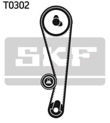 Комплект ГРМ (ремінь + ролик) SUZUKI SAMURAI, SJ413, SWIFT, SWIFT I, SWIFT II 1.0/1.3 10.83-12.04 SKF VKMA 96202 (фото 1)