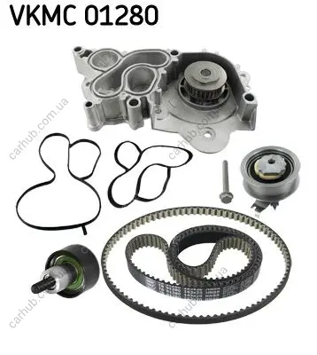 Комплект ГРМ + помпа Audi A3 1.4TFSI 12-14/Seat Ibiza IV/V/Skoda Fabia III/VW Polo 1.0TSI 14- SKF VKMC 01280 (фото 1)