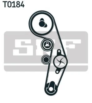 Комплект ГРМ (ремінь + ролик + водяний насос) AUDI A3, A4 B5, A4 B6, A6 C5 FORD GALAXY I, GALAXY MK I SEAT ALHAMBRA, LEON, TOLEDO II SKODA FABIA I, FABIA I PRAKTIK 1.2D/1.4D/1.9D 03.95-12.10 SKF VKMC 01942