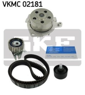 Комплект ГРМ, пас+ролик+помпа SKF VKMC02181