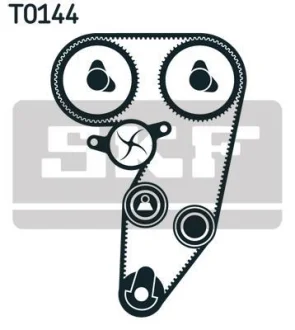 Комплект ГРМ (ремінь + ролик + водяний насос) ALFA ROMEO 145, 146, 147, 156 1.4-1.8 11.96-03.10 SKF VKMC 02181
