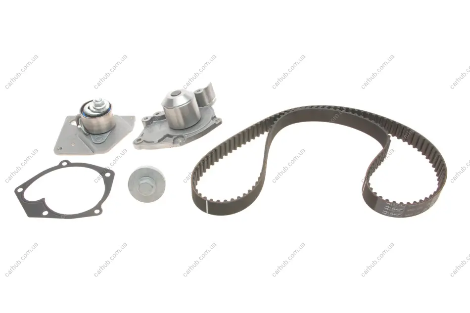 Комплект ГРМ (ремінь + ролик + водяний насос) NISSAN PRIMERA RENAULT GRAND SCENIC II, GRAND SCENIC III, LAGUNA II, MEGANE II, MEGANE III, SCENIC II, SCENIC III SUZUKI GRAND VITARA II 1.9D 03.01- SKF VKMC 06129 (фото 1)