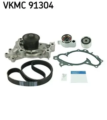 Комплект ГРМ (ремінь + ролик + водяний насос) LEXUS ES, RX TOYOTA ALPHARD I, CAMRY, HARRIER, HIGHLANDER / KLUGER, PREVIA II, SIENNA, SOLARA 3.0/3.3/3.3H 08.96-09.13 SKF VKMC 91304 (фото 1)