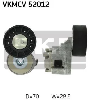 Натягувач поліклинового ременя IVECO DAILY III, DAILY IV, DAILY V, DAILY VI FIAT DUCATO 2.3D/3.0D 12.01- SKF VKMCV 52012