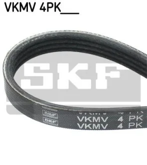 Поліклиновий ремінь (4PK735) FORD MONDEO III, TRANSIT, TRANSIT TOURNEO JAGUAR X-TYPE I RENAULT CLIO I, CLIO II, KANGOO, KANGOO EXPRESS, TWINGO I ROVER 100, 100 / METRO, 200 II 1.1-2.2D 10.89- SKF VKMV 4PK735