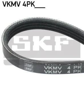 Поліклиновий ремінь (4PK915) MERCEDES AMG GT (C190), AMG GT (R190) BMW 7 (E65, E66, E67) FIAT FIORINO, UNO FORD GALAXY III, MONDEO V, S-MAX LANCIA DEDRA NISSAN 100NX 1.3-4.4D 06.86-04.23 SKF VKMV 4PK915