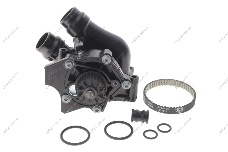 Помпа води Audi A3-A8/Skoda Octavia 1.8TSI/2.0RS/VW Golf V/VI 2.0TSI 06- (з термостатом) SKF VKPA 81242 (фото 1)