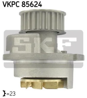 Насос охолоджуючої рідини, з ущільненням CHEVROLET ASTRA, VIVA OPEL ASTRA G, ASTRA H, ASTRA H GTC, CORSA C, MERIVA A, SIGNUM, TIGRA, VECTRA B, VECTRA C, VECTRA C GTS, ZAFIRA A 1.8 10.95-02.15 SKF VKPC 85624