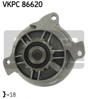 Помпа води Volvo S70/V70/S80/850 2.5TDI 103Kw 95-07 (18z) SKF VKPC 86620