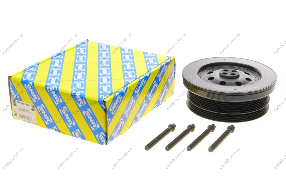 Шків колінвалу BMW 3 (E46/E90)/5 (E60)/X5 (E70) 3.0D 02-13 (4PK + 6PK) (M57) SNR SNR NTN DPF350.06K1 (фото 1)