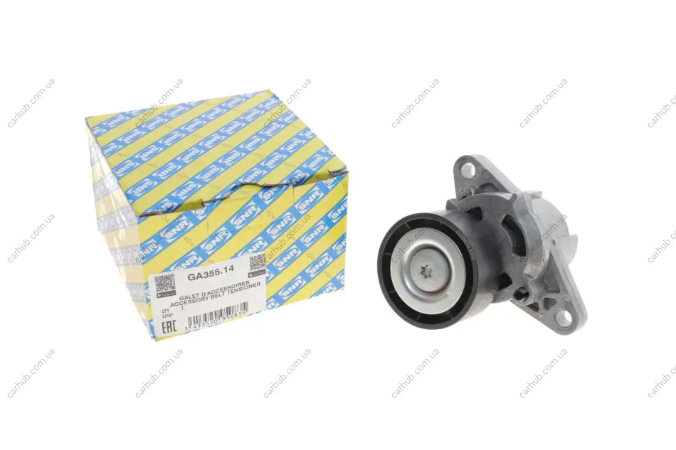 Натяжник ременя генератора Renault Kangoo 1.4/1.6i 97- (+AC) SNR SNR NTN GA355.14 (фото 1)