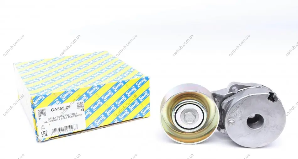 Натяжник ременя генератора Nissan X-Trail/Qashqai/Renault Clio/Fluence/Laguna III 2.0 16 V 07- SNR SNR NTN GA355.25 (фото 1)