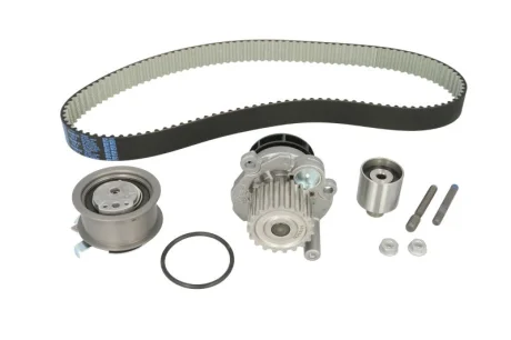 Комплект ГРМ (ремінь + ролик + водяний насос) AUDI A2, A3, A4 B6, A4 B7, A6 C5 FORD GALAXY I, GALAXY MK I SEAT ALHAMBRA, ALTEA, ALTEA XL, IBIZA III, LEON, TOLEDO III 1.2D-2.0D 03.95-07.15 SNR NTN KDP457.490