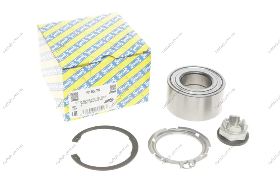 Підшипник маточини (передньої) Renault Kangoo 08- (37x72x37) (+ABS) R14 SNR SNR NTN R155.75 (фото 1)