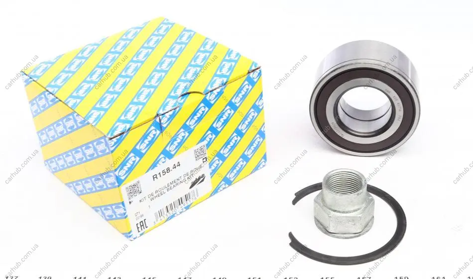 Підшипник маточини (передньої) Fiat Fiorino/Citroen Nemo/Peugeot Bipper 1.4 08- (+ABS) SNR SNR NTN R158.44 (фото 1)