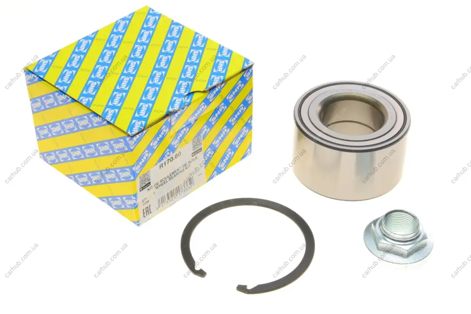 Підшипник маточини (передньої) Mazda 3 03-/5 05- (42x80x45) SNR NTN R170.60 (фото 1)