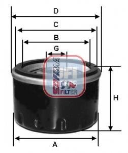 Фільтр масляний VW Caddy IV/Golf VI/VII/Seat Leon 1.0-1.6TSI 10- SOFIMA S 3575 R