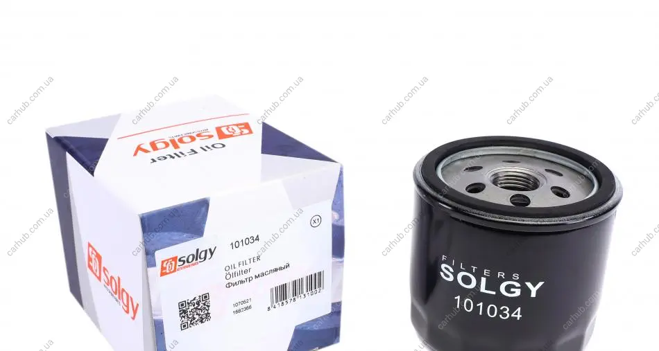 Фільтр масляний Ford Transit 2.3i 16V 06- /Focus/Mondeo/Mazda 1.8/2.0 00- SOLGY Solgy 101034 (фото 1)