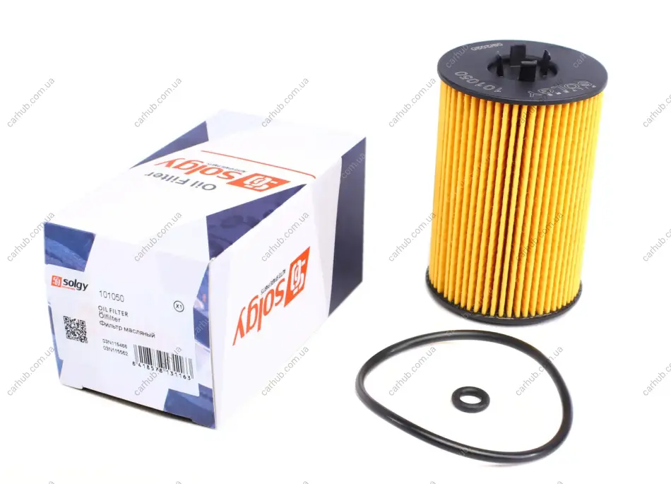 Фільтр масляний VW Passat/Caddy/T5 1.6/2.0TDI 14- SOLGY Solgy 101050 (фото 1)