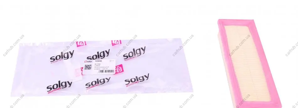 Фільтр повітряний Fiat Doblo 1.4i 05- (з поролоном) (без картонної упаковки) SOLGY Solgy 103046 (фото 1)
