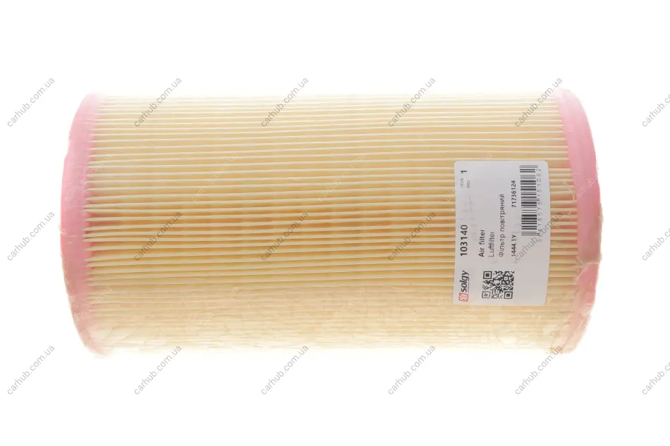 Фільтр повітряний Fiat Ducato/Citroen Jumper/Peugeot Boxer 2.0i/1.9TD-2.8D 94-06 (без карт. уп.) SOLGY Solgy 103140 (фото 1)