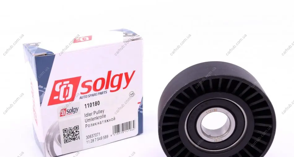 Ролик генератора Fiat Doblo 1.6 01- (натяжний) (70х24) SOLGY Solgy 110180 (фото 1)