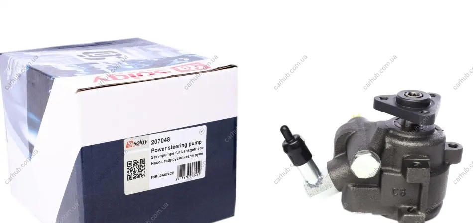 Насос ГПК Ford Transit 2.5D 94-00 (штуцер на шків) SOLGY Solgy 207048 (фото 1)