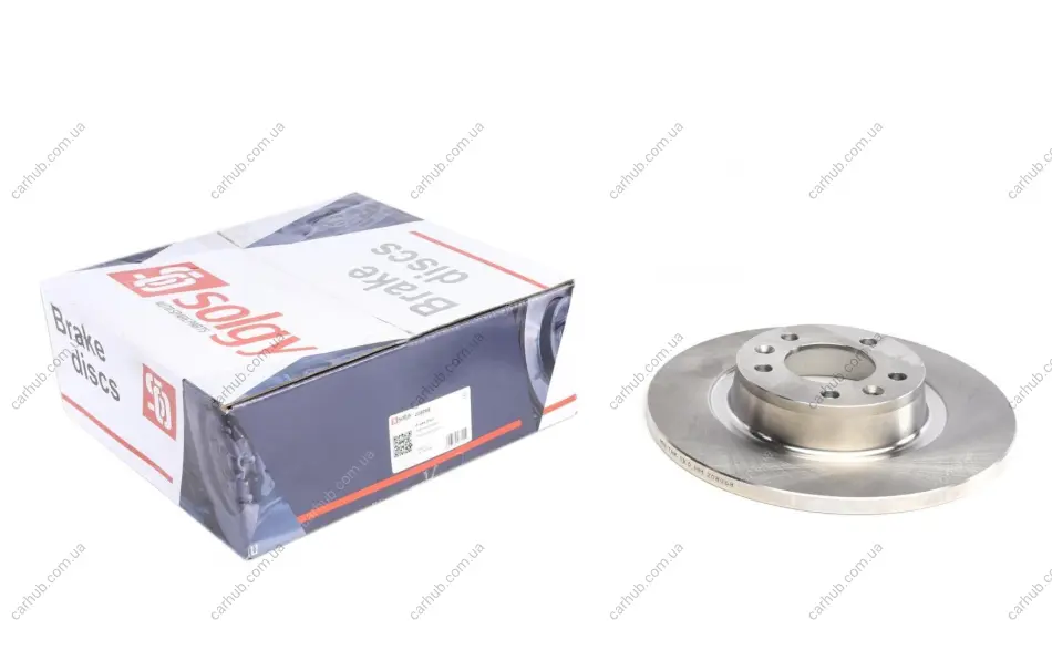 Диск гальмівний (задній) Citroen Jumpy/Fiat Scudo 07- (290х14) SOLGY Solgy 208068 (фото 1)