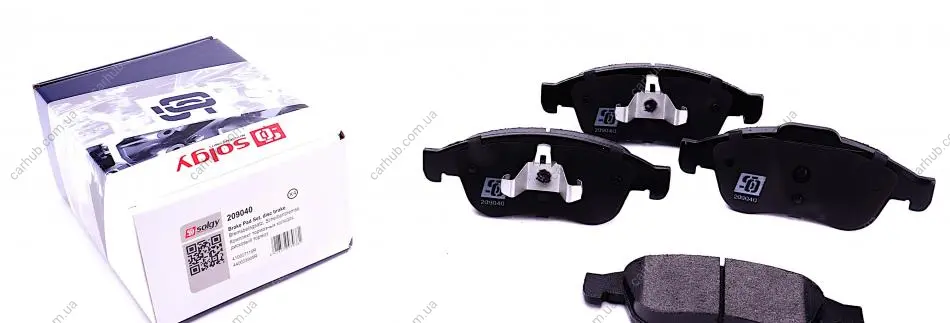 Колодки гальмівні (передні) Renault Fluence/Megane/Scenic 08- SOLGY Solgy 209040 (фото 1)