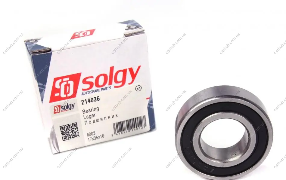 Підшипник (17x35x10) SOLGY Solgy 214036 (фото 1)
