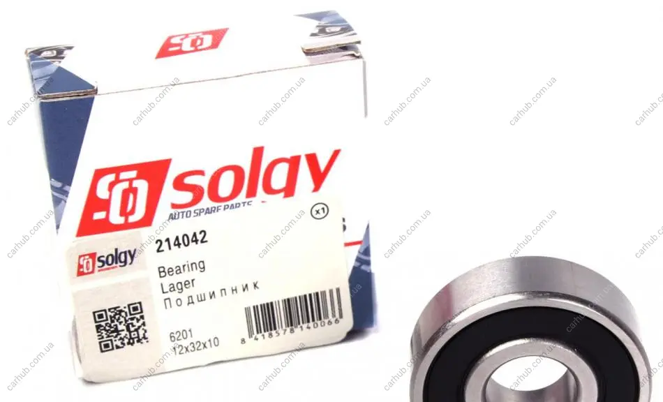 Підшипник (12x32x10) SOLGY Solgy 214042 (фото 1)