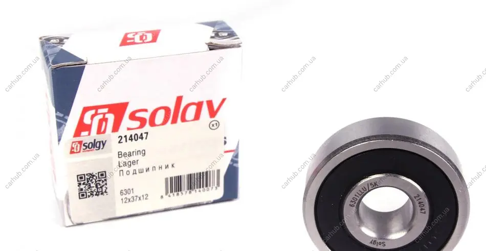 Підшипник (12x37x12) SOLGY Solgy 214047 (фото 1)