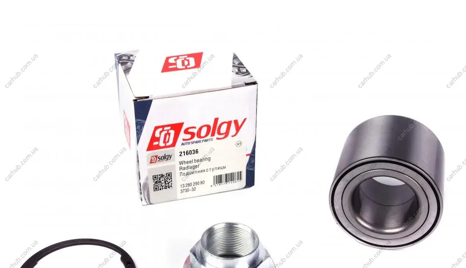 Підшипник маточини (задньої) Fiat Ducato 02-06/Citroen Jumper 02-/Peugeot Boxer 01- (42x75x60) (к-кт) SOLGY Solgy 216036 (фото 1)