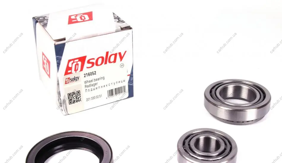 Підшипник маточини (передньої) MB (W124/W201) 84-93 (к-кт) SOLGY Solgy 216052 (фото 1)