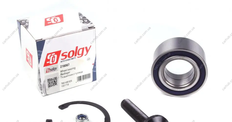 Підшипник маточини (передньої/задньої) VW Sharan (43x80x38) (к-кт) SOLGY Solgy 216067 (фото 1)