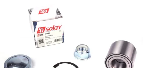 Підшипник маточини (задньої) Renault Megane II (25x55x45) (к-кт) SOLGY Solgy 216083