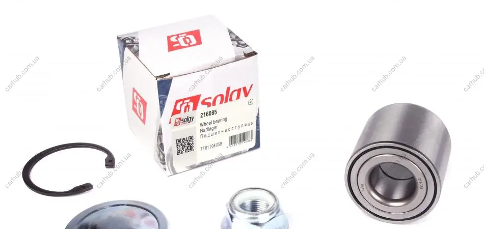 Підшипник маточини (задньої) Renault Megane II (25x55x48) (к-кт) SOLGY Solgy 216085 (фото 1)
