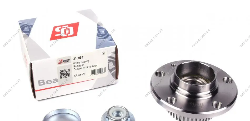 Підшипник маточини (задньої) Skoda Roomster 06- SOLGY Solgy 216090 (фото 1)