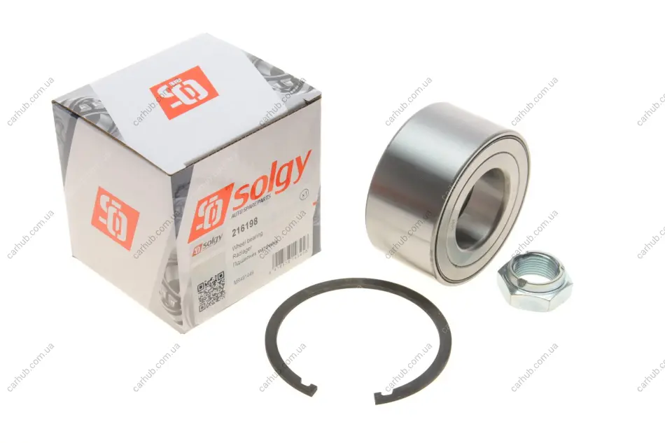 Підшипник маточини (передньої) Mitsubishi Outlander/Lancer 2.0-2.4 03-13 (к-кт) SOLGY Solgy 216198 (фото 1)