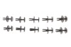 Кліпса кріплення опори капота (к-кт 10шт) MB C-class (W205)/E-class (W213)/Sprinter (W907) 14- SOLGY Solgy 303040 (фото 1)