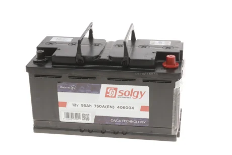 Акумуляторна батарея 95Ah/750A (353x175x190/+R) SOLGY Solgy 406004