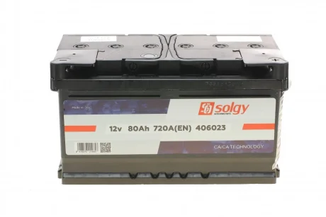 Акумуляторна батарея 80Ah/720A (315x175x175/+R) SOLGY Solgy 406023