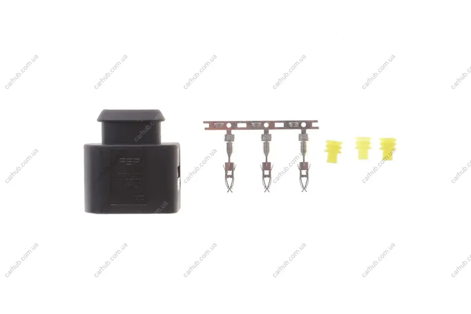 Роз\'єм (фішка) електричний VW Caddy 96-/Crafter/T5 03- (3 конт.) (2.8mm) Solgy 412048 (фото 1)