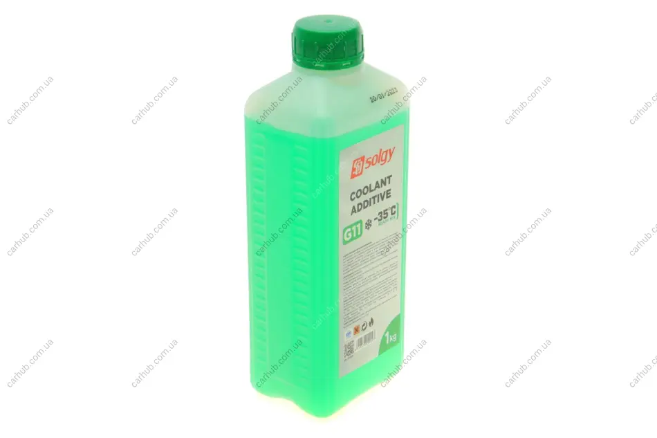 Антифриз (зелений) G11 (1kg) (-35°) (готовий до застосування) SOLGY Solgy 503004 (фото 1)