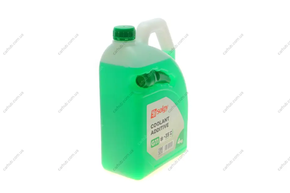 Антифриз (зелений) G11 (4kg) (-35°) (готовий до застосування) SOLGY Solgy 503005 (фото 1)