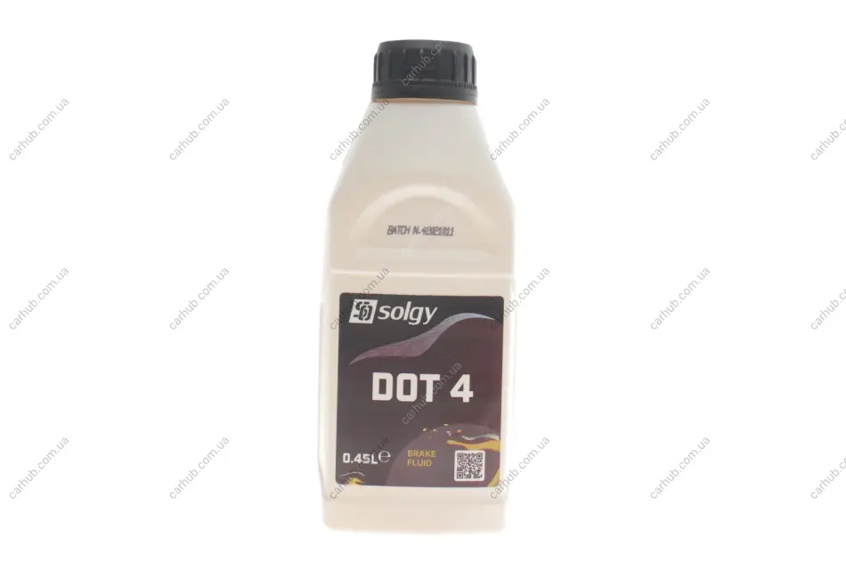 Рідина гальмівна DOT4 (0.45L) SOLGY Solgy 504008 (фото 1)