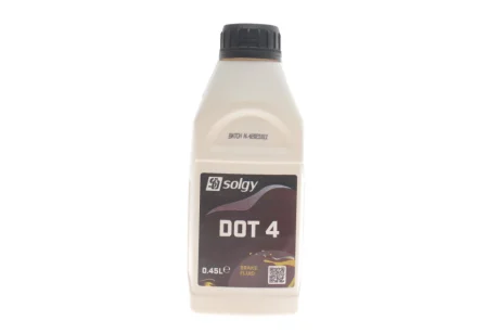 Рідина гальмівна DOT4 (0.45L) SOLGY Solgy 504008